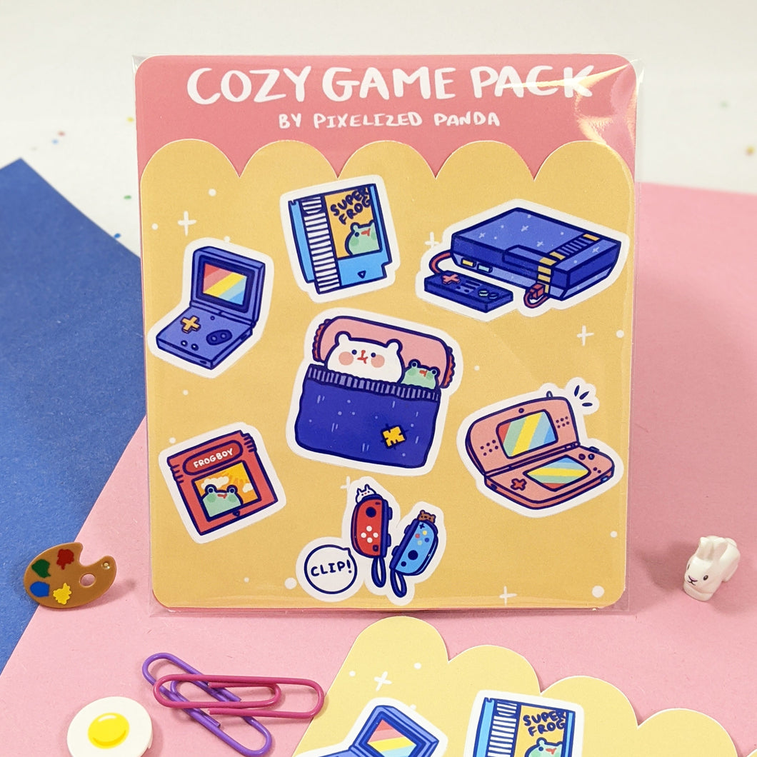 Cozy Game Pack- Sticker Sheet