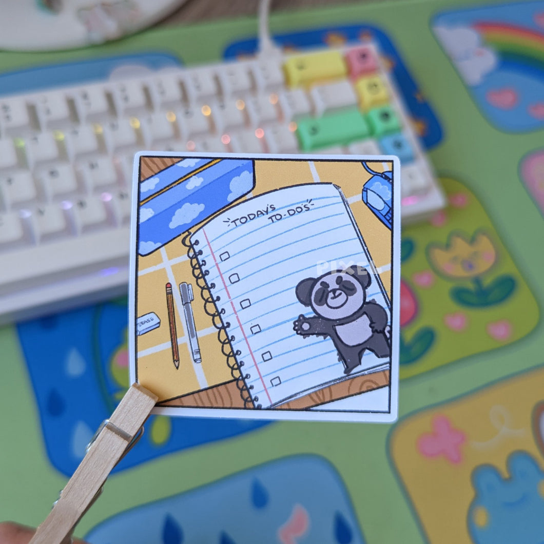 Todays To-Dos! BB The Panda - Sticker