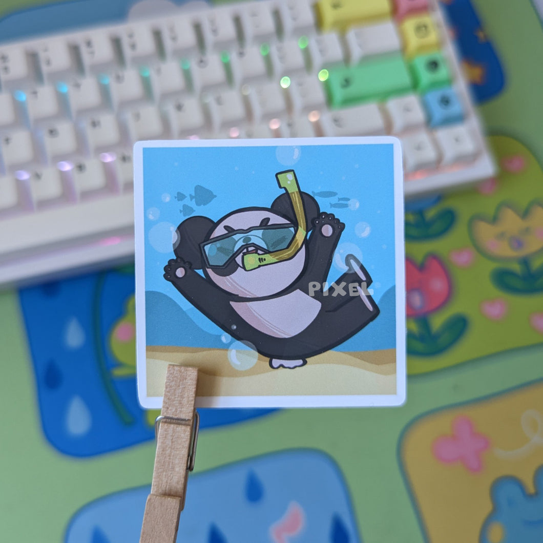 Scoo-BB-adiver! BB The Panda - Sticker