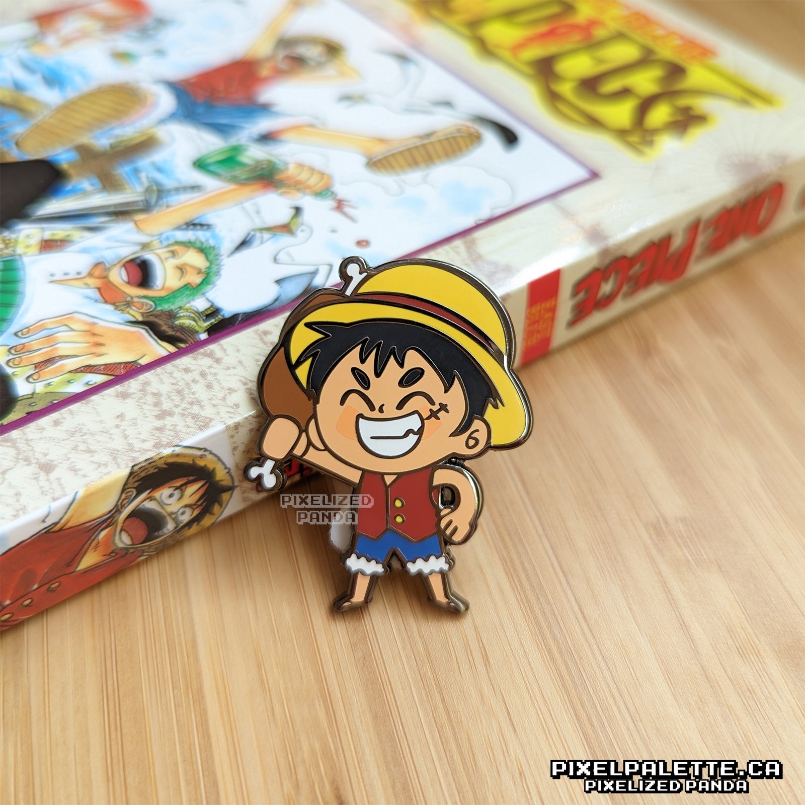 One deals Piece Brook enamel pin