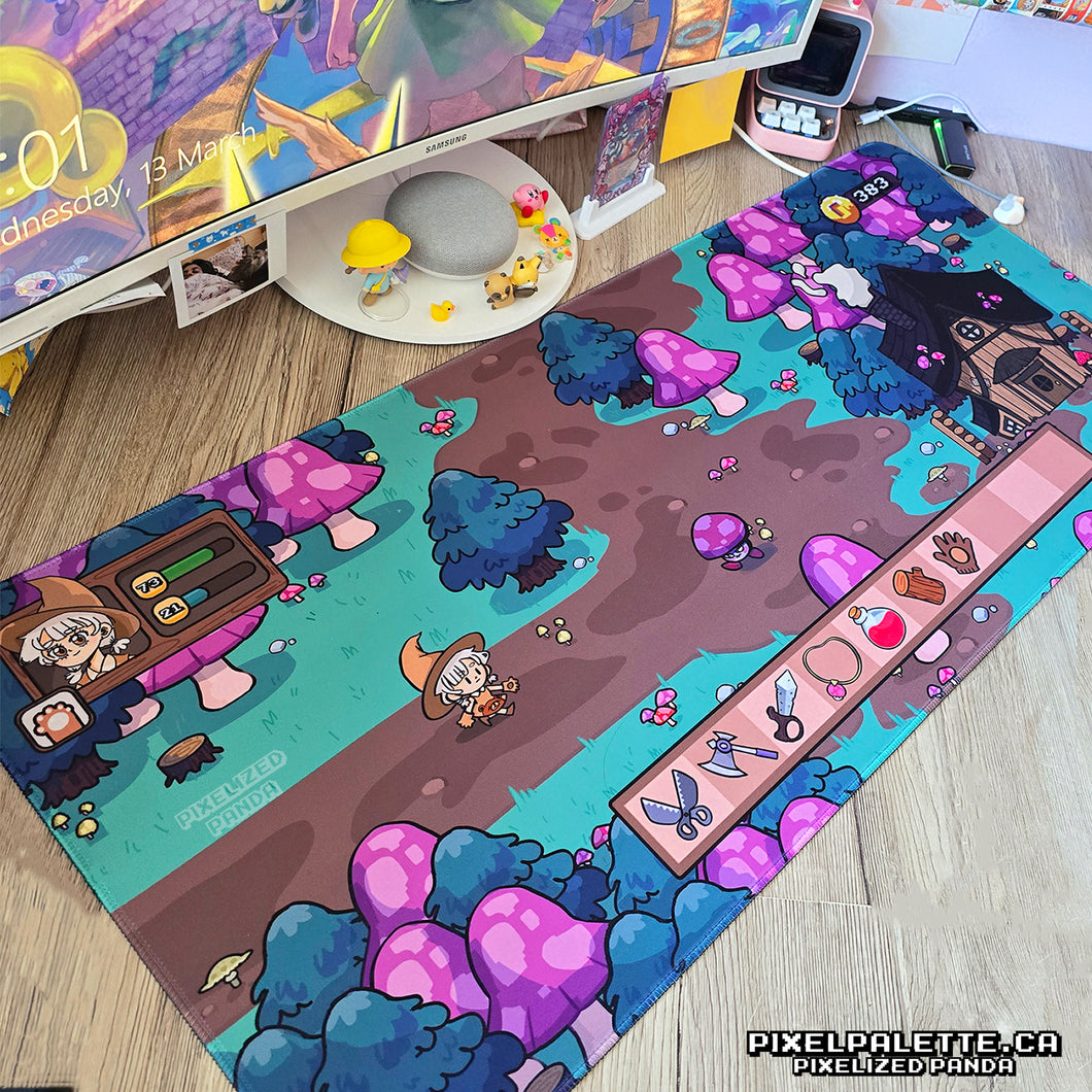 Level 1 - 🍄 Mushroom Forest 🌳 - Desk Mat