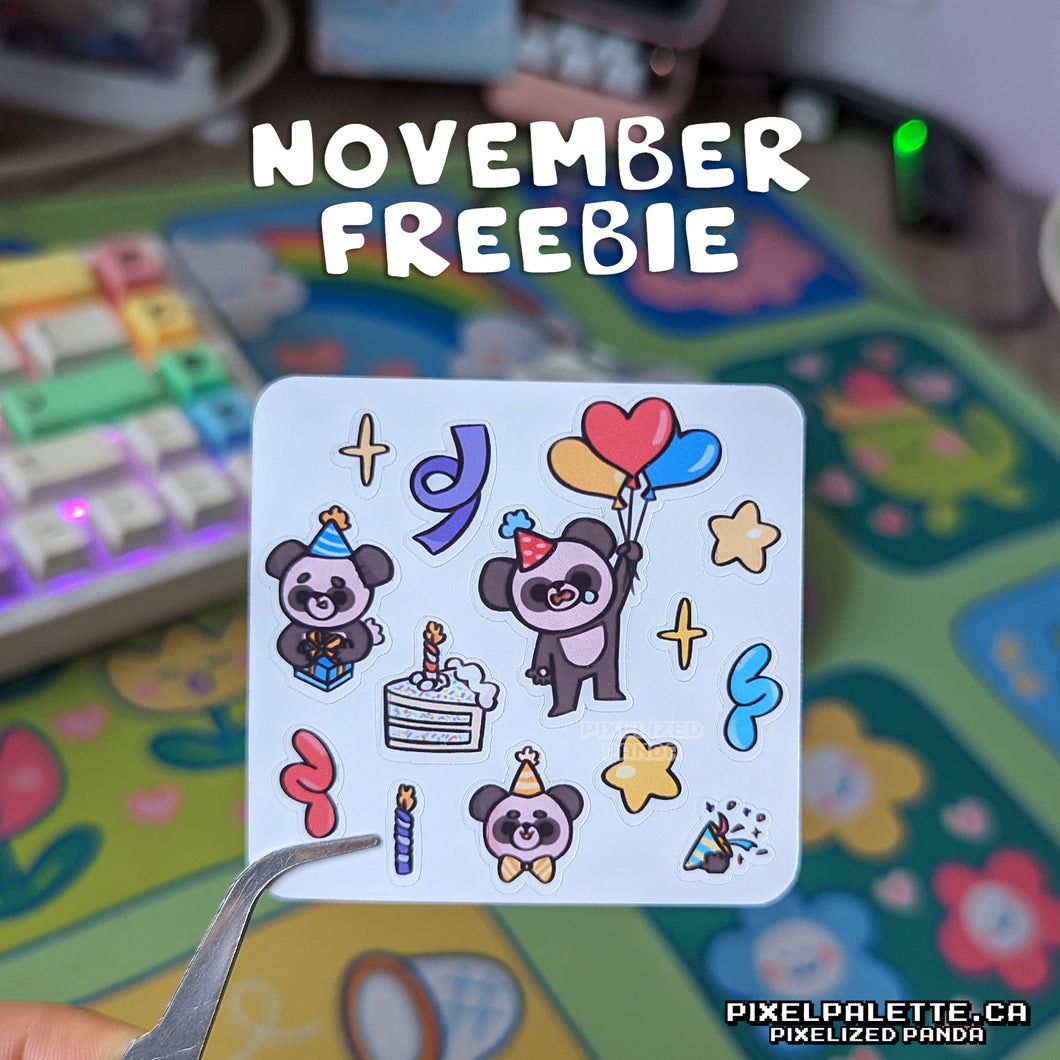 Monthly Freebie Sticker 🐼