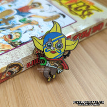Load image into Gallery viewer, Captain Usopp with Magnetic Sogeking Mask - Enamel Pin

