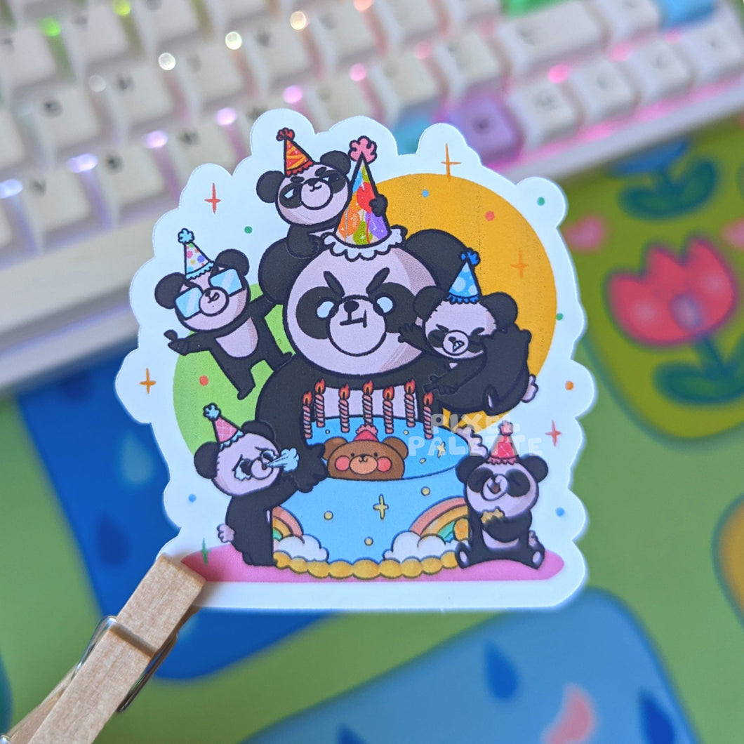 Happy Birthday? Birthdays? BB The Panda - Sticker