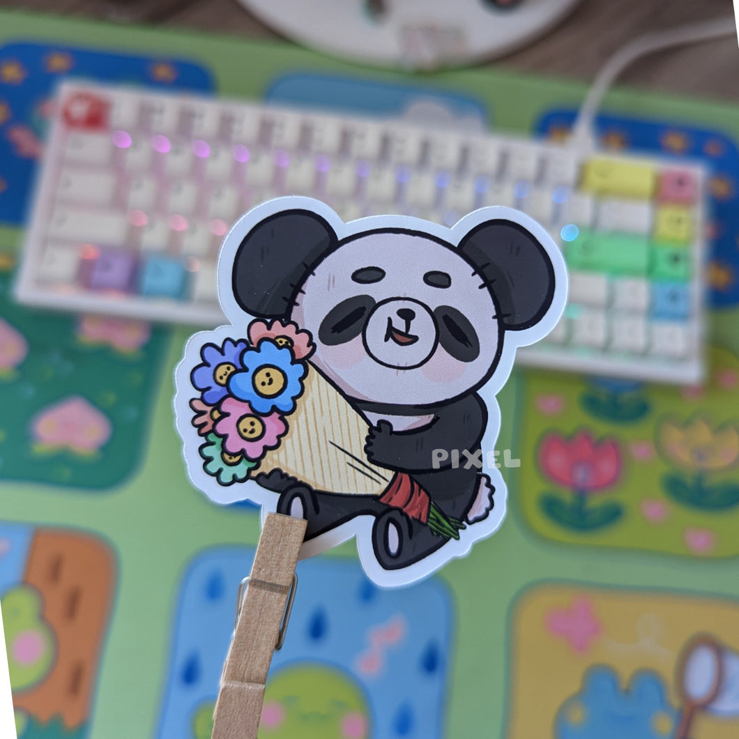 A BBouquet! BB The Panda - Sticker