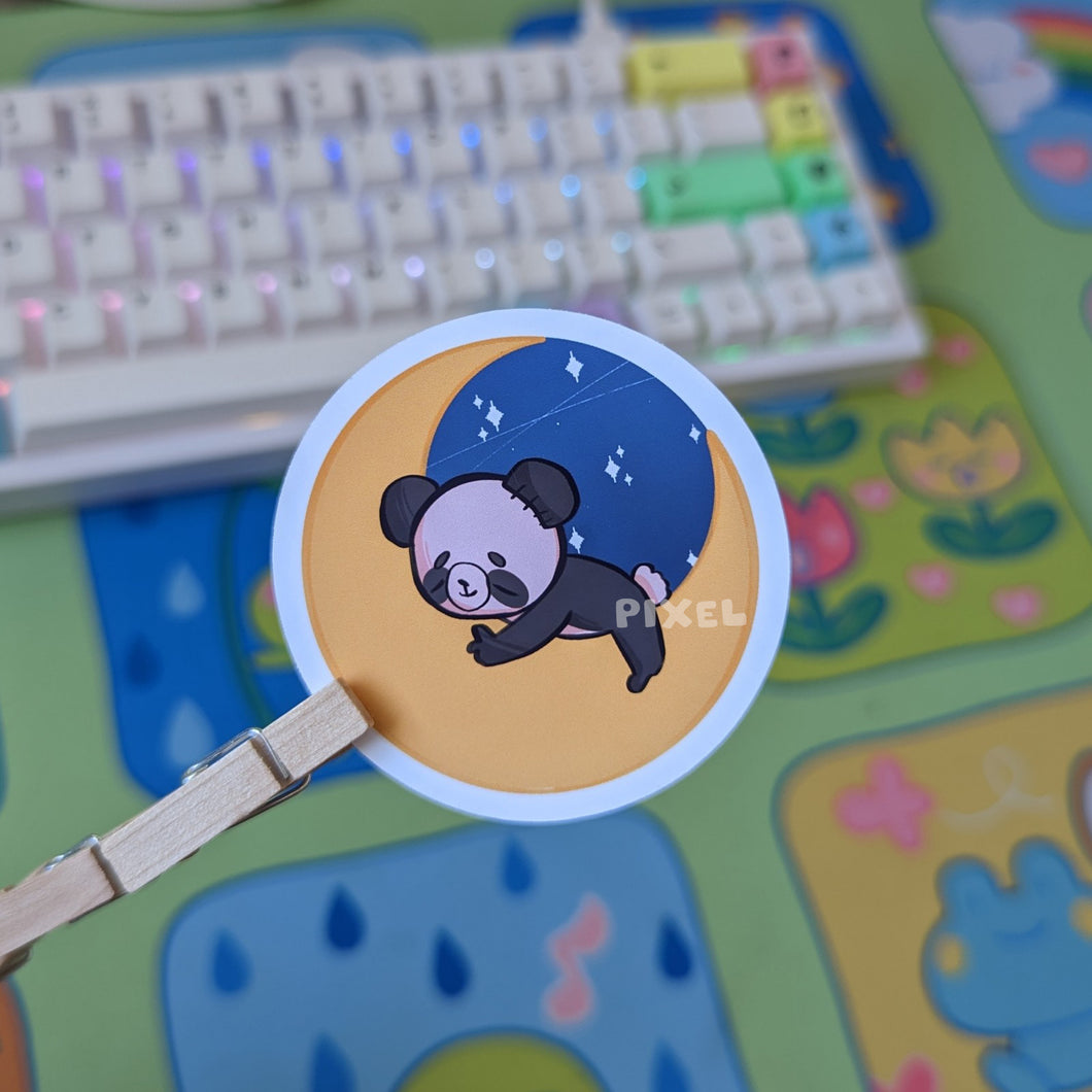 BB on the Moon! BB The Panda - Sticker