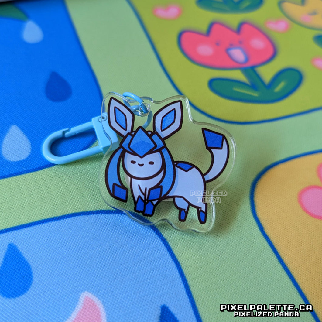 Glaceon 💙 Ditto Pokemon Acrylic Charm