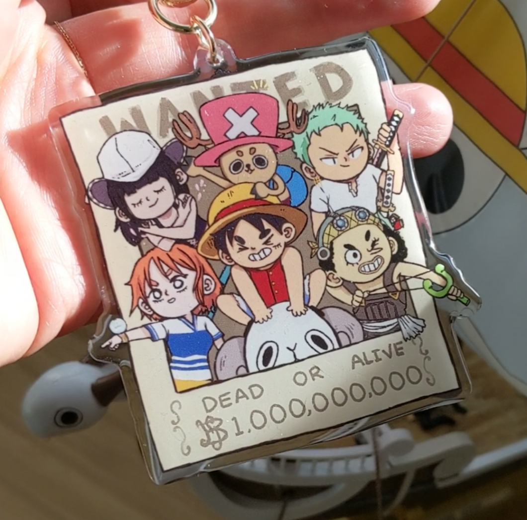Wanted Pirates! Dead or Alive! Acrylic Charm
